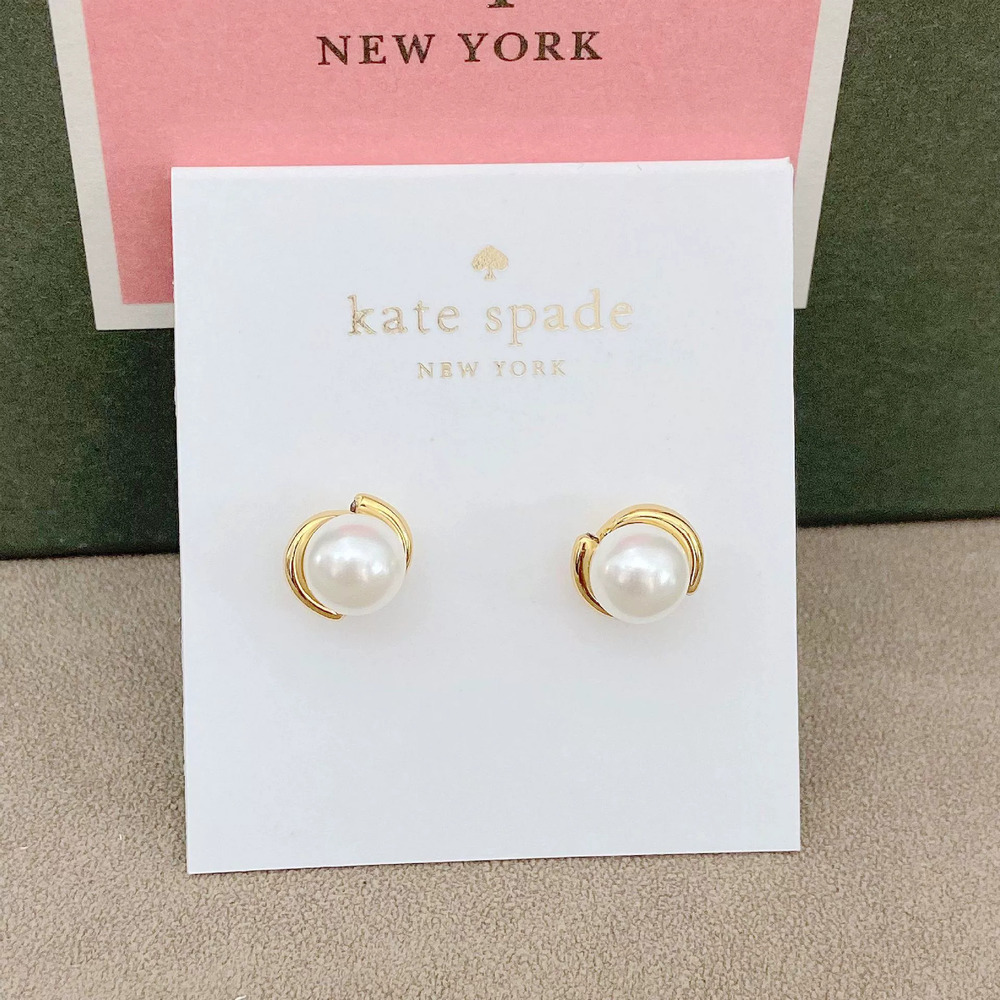 kate spade Trendy Floral Pearl Stud Earrings